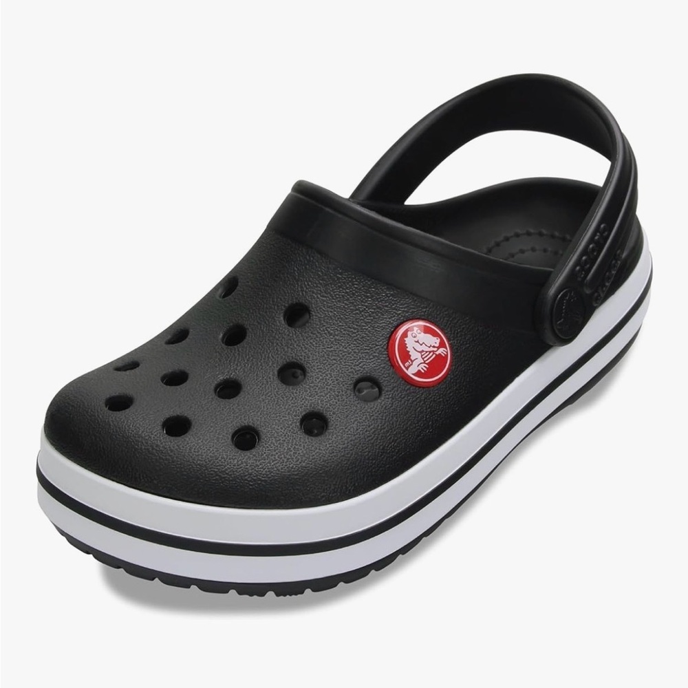 CROCS Kids Clog - Black with White Trim